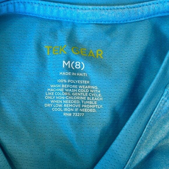 Lot of 2 Tek Gear Women's Purple & Blue Athletic Crew Neck T- Shirts Size Medium - Picture 2 of 7